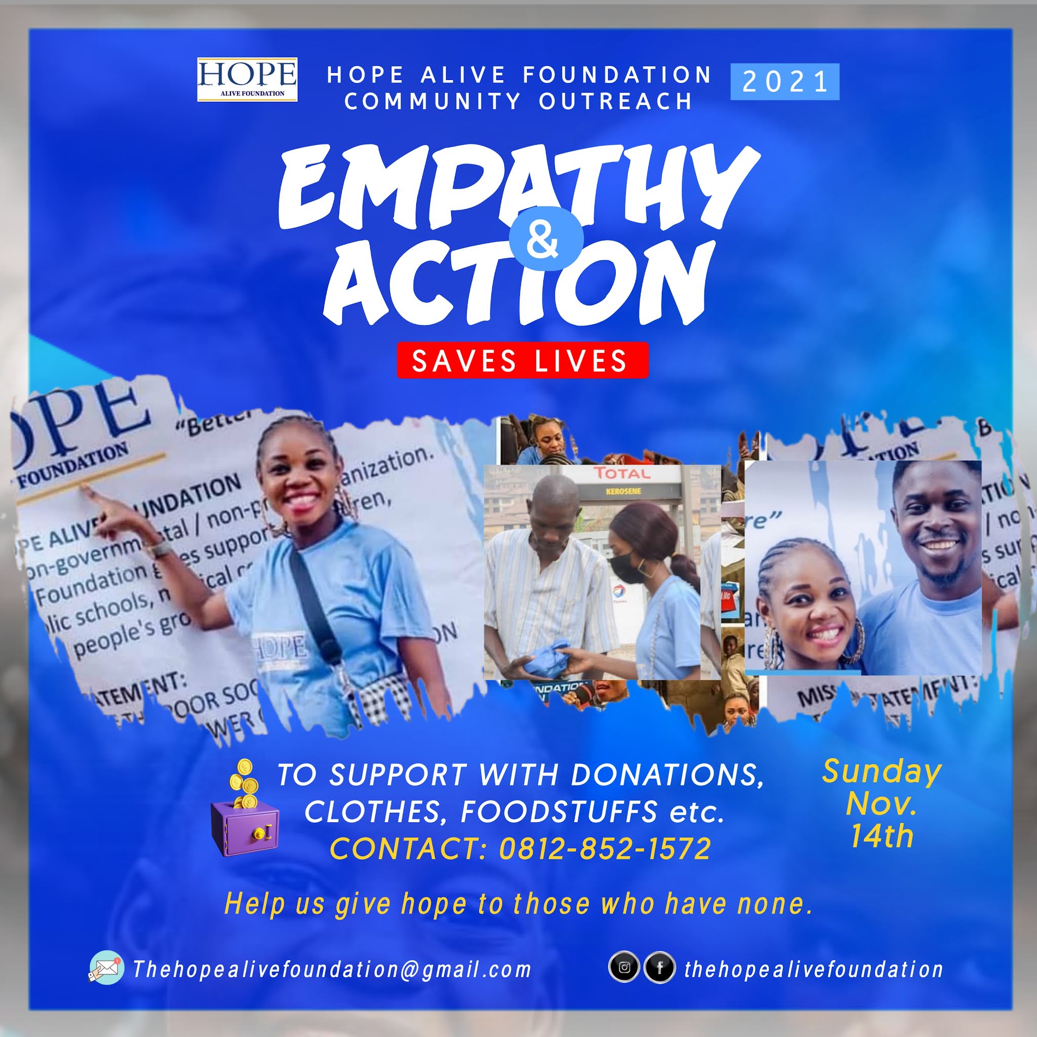 Temitope Tomiwa Dada Foundation Community Outreach 2021