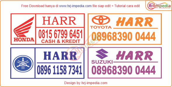 Contoh Stempel Nama Sales Motor Contoh Stempel Sales