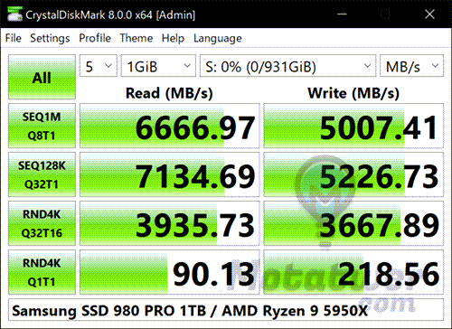 اداة قياس سرعة وصحة الهارد HDD و SSD