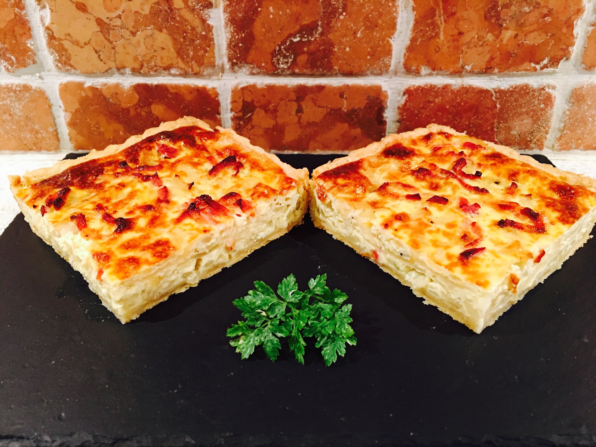 TARTE OIGNONS LARDONS A L'ALSACIENNE