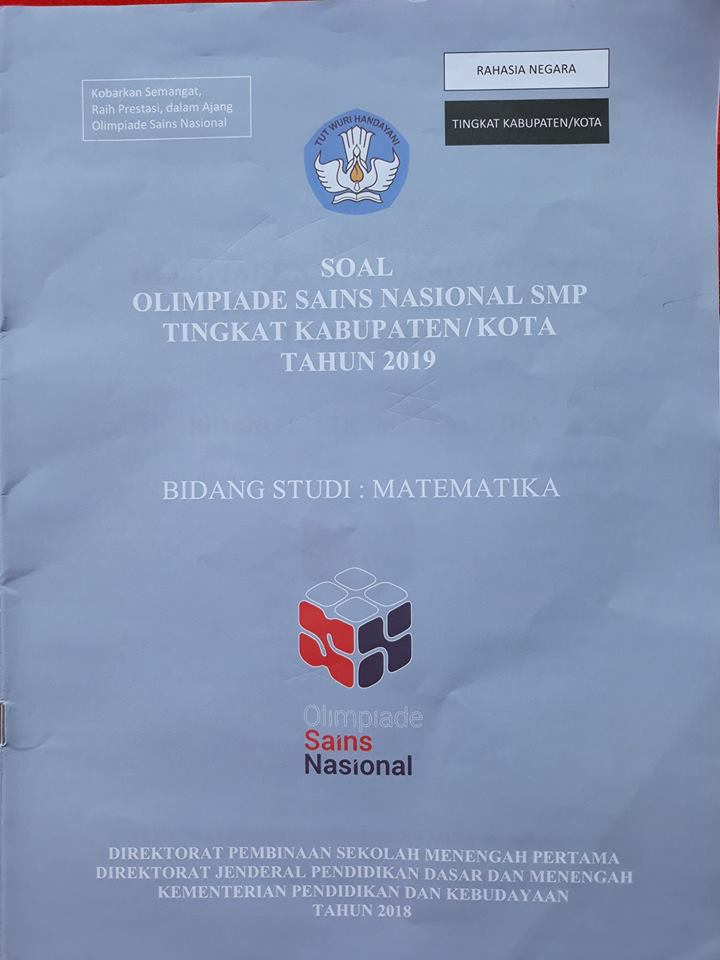 Blognya Pak Agung Soal Olimpiade Matematika Smp Tingkat Kabupaten Tahun 2019