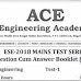 ESE-2 TEST-1 MECHANICAL ENGINEERING [ACE ACADEMY]