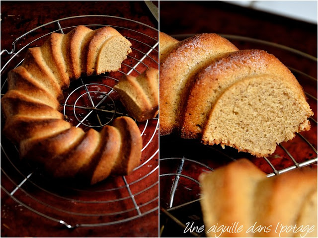 gâteau-fève tonka-farine semi-complète-compote