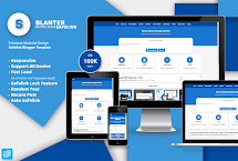 Blanter Premium Safelink Blogger Template With Material Design