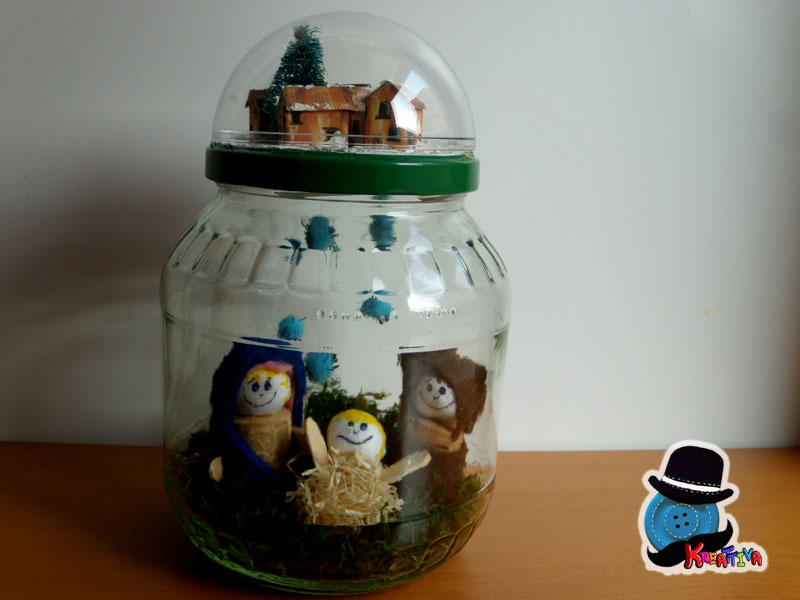 Presepe in barattolo - Kreattivablog