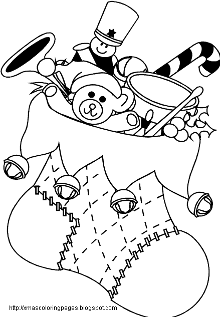 XMAS COLORING PAGES