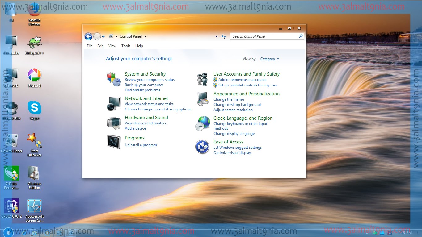 تحميل ويندوز 7 المعدل بشكل رائع – Windows 7 Glorious Edition