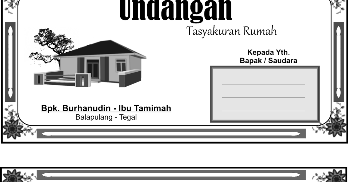 Tasyakuran Rumah Burhanudin