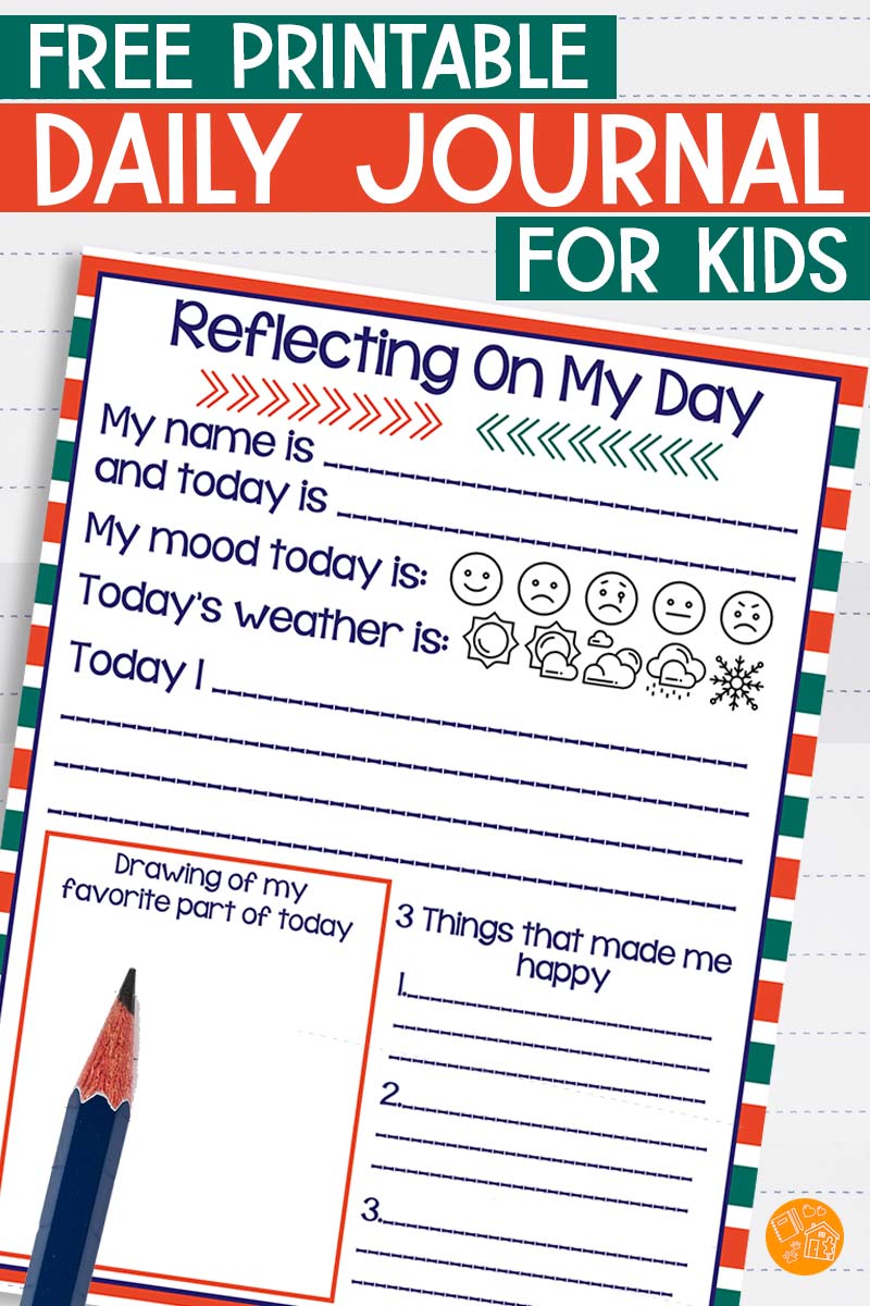 Free Printable Daily Writing Journal for Kids