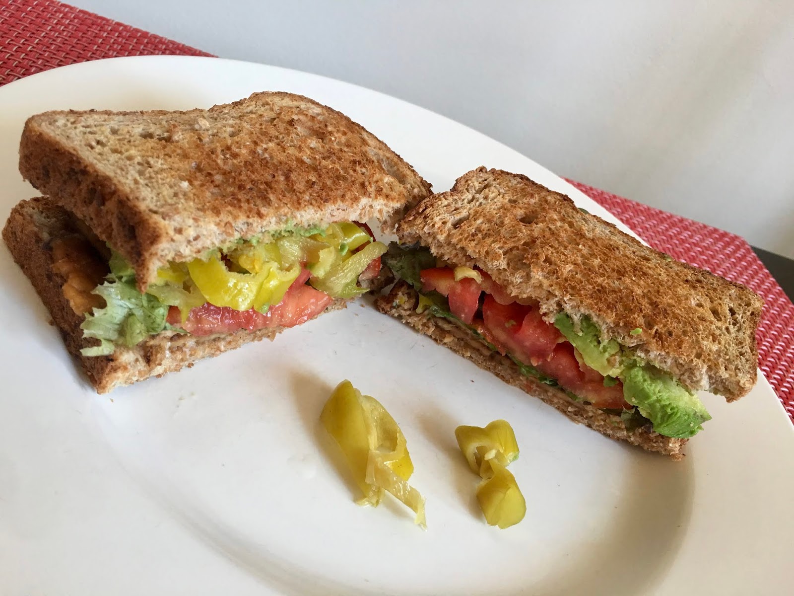 The Veracious Vegan Tempeh Bacon, Tomato, Lettuce, and Avocado