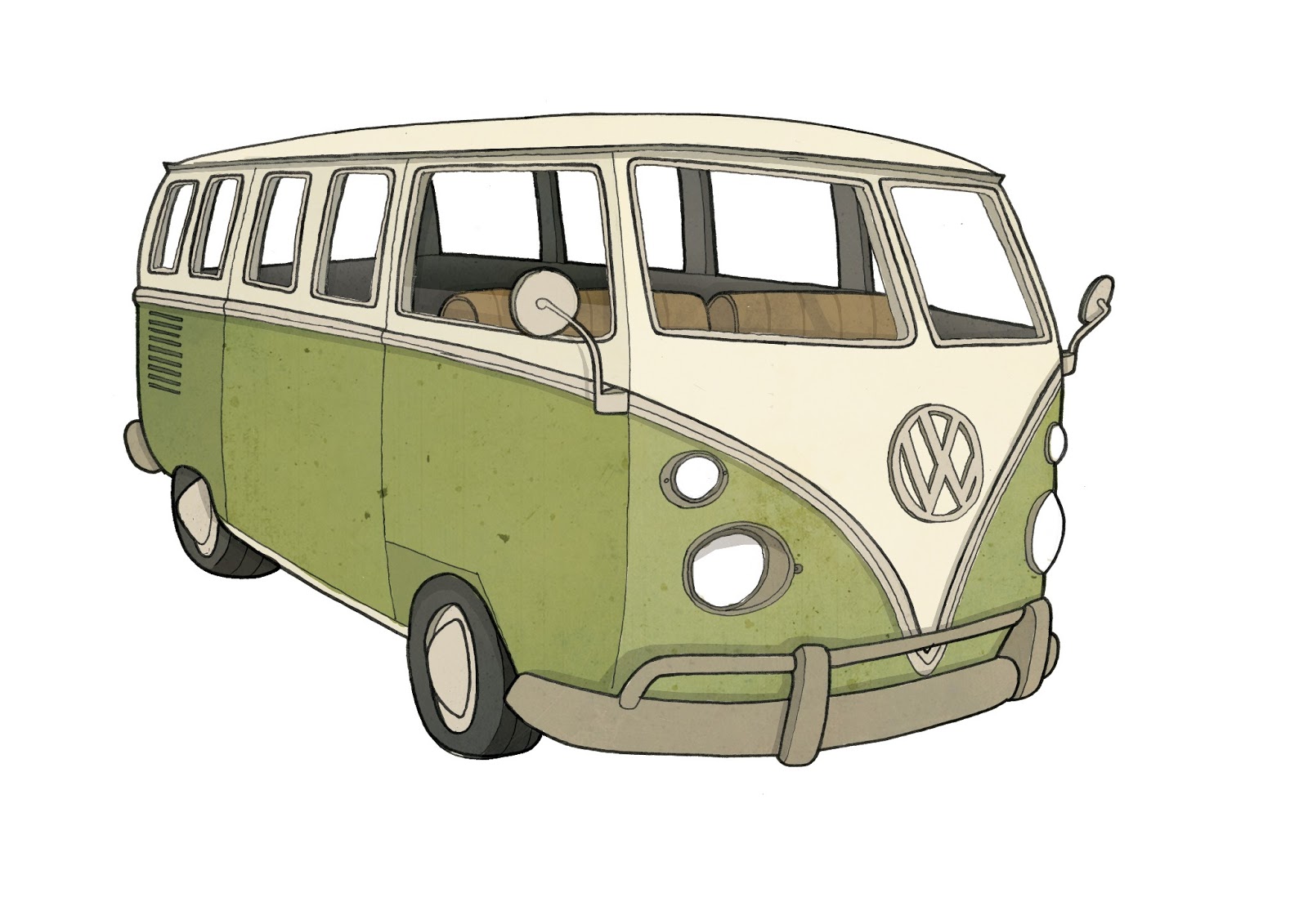 Brendan Kearney Illustration and design VW Camper