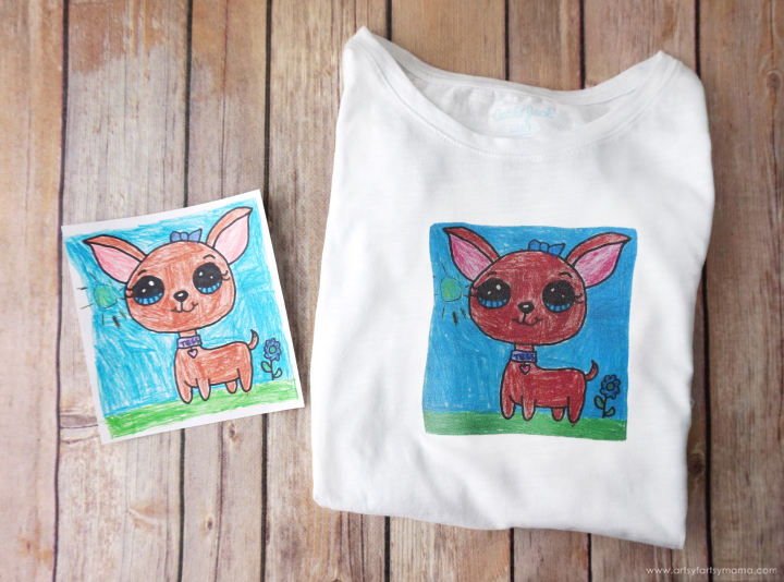 T-Shirt Transfers :: Iron a Fave Child's Drawing onto a T-Shirt