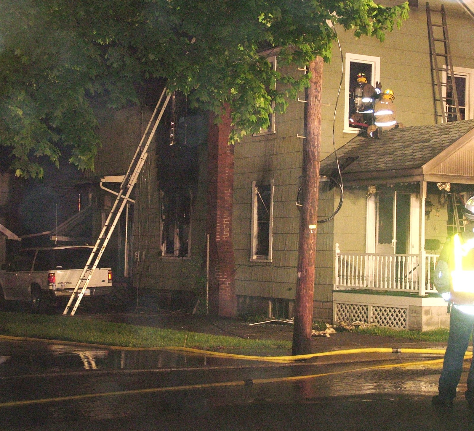 Cameron County PA News Thursday Night Fire Damages Emporium Home