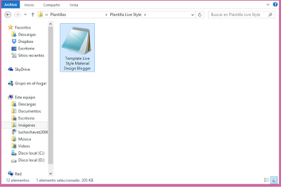 Plantilla gratis para Blogger - Live Style Material Disign Blogger