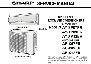 Master Electronics Repair !: SHARP XP09ER – SPLIT AIR CONDITIONER LED