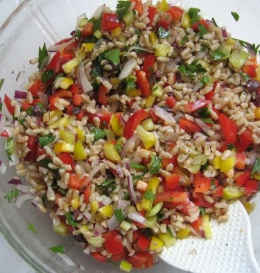 barley and pepper salad