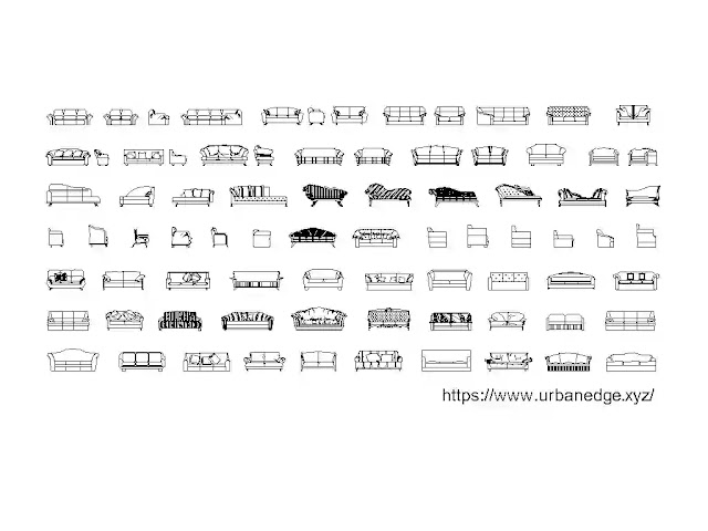 75+ Sofa elevation cad block download, Sofa elevation dwg