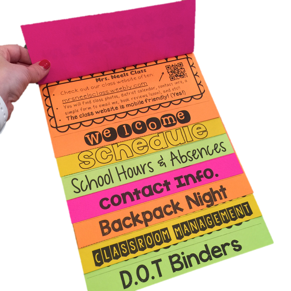 Back to School Parent Handbook ~ Flipping for First