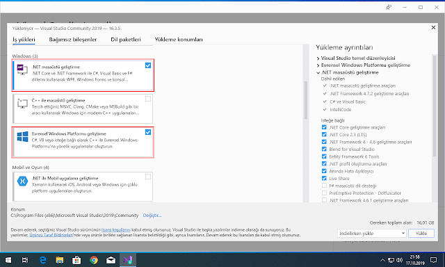 Visual Studio Kurulumu Resimli anlatm C#