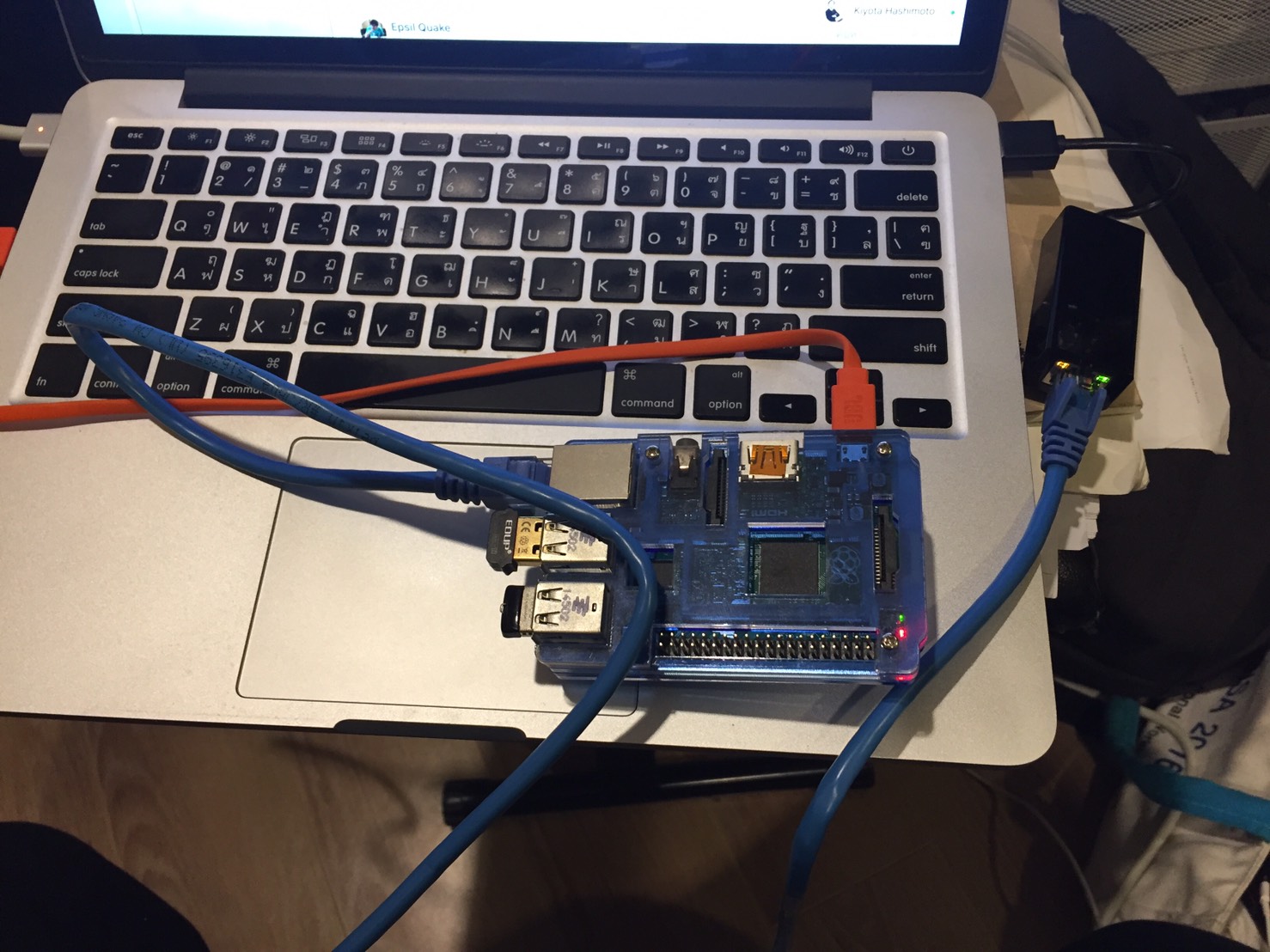 Connect raspberry pi to mac milopx