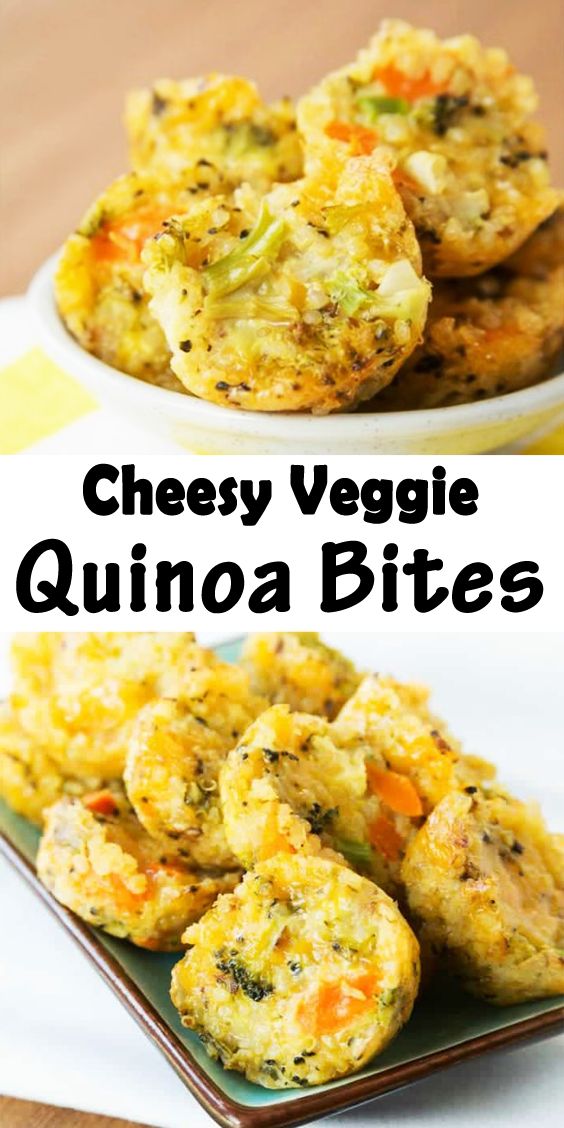 Cheesy Veggie Quinoa Bites - Food Sharon