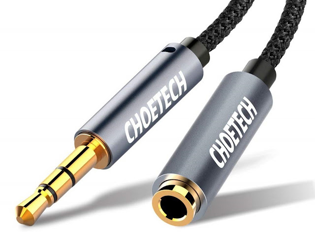 Cavo Audio RCA Maschio A Doppio RCA Femmina 15cm - Per Lettori CD E MP3 - Colore Blu Navy - Foto 2