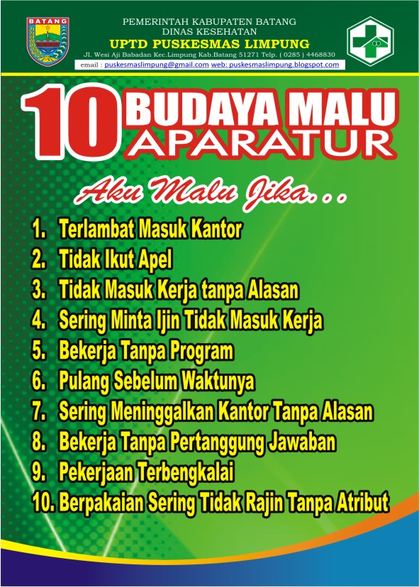 Poster Budaya Malu Goresan