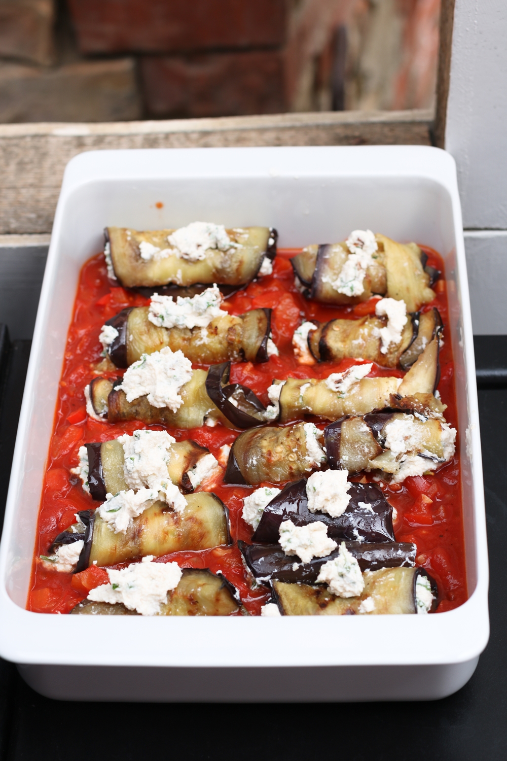 Wolkenfees Küchenwerkstatt: Italienische Auberginenröllchen im Ofen ...