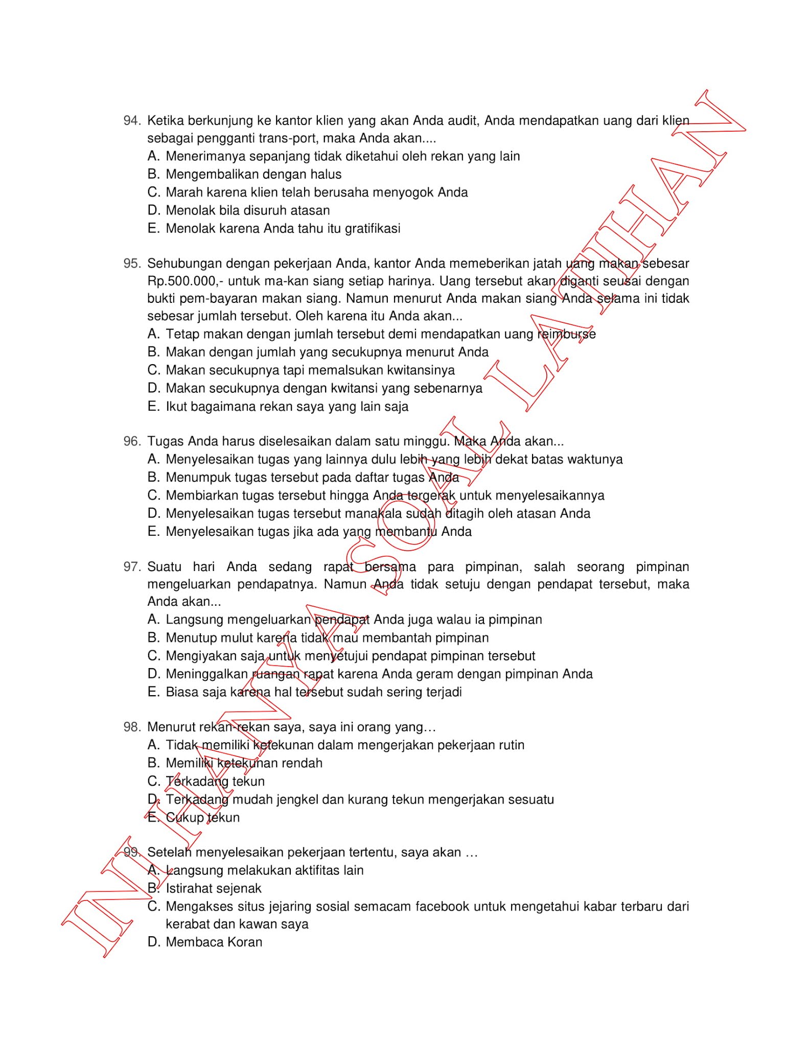 300+ Latihan Soal Tes CPNS SKD (TWK TIU TKP) 2021 + Kunci