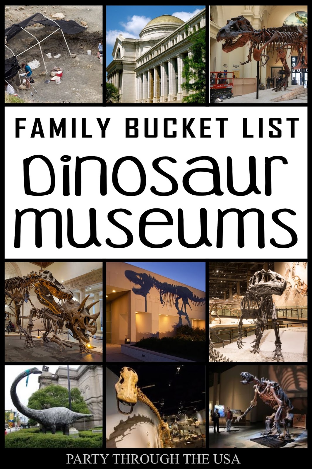 Family Bucket List Dinosaur Museums