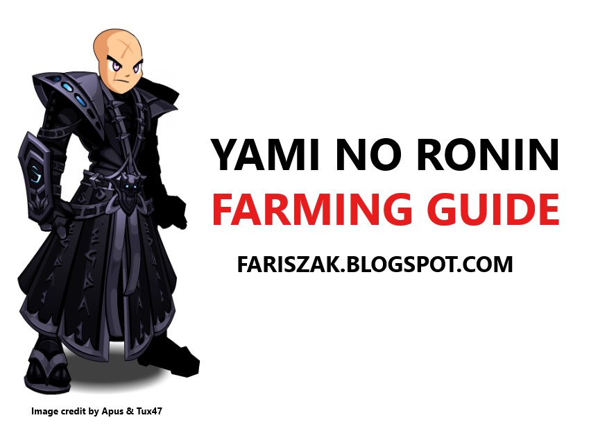 Cara mendapatkan Yami no Ronin di AQW Fariszak
