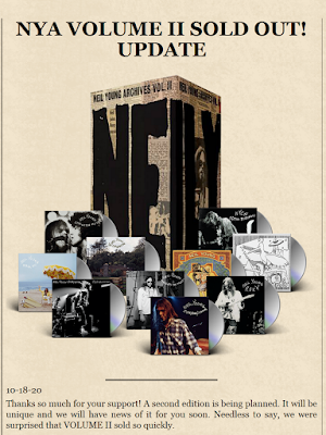 Neil Young News: SOLD OUT: Neil Young Archives Volume II Blows Out