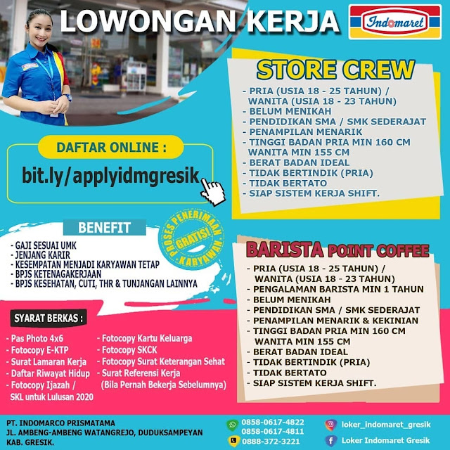 Lowongan Kerja Store Crew Dan Barista Point Coffee