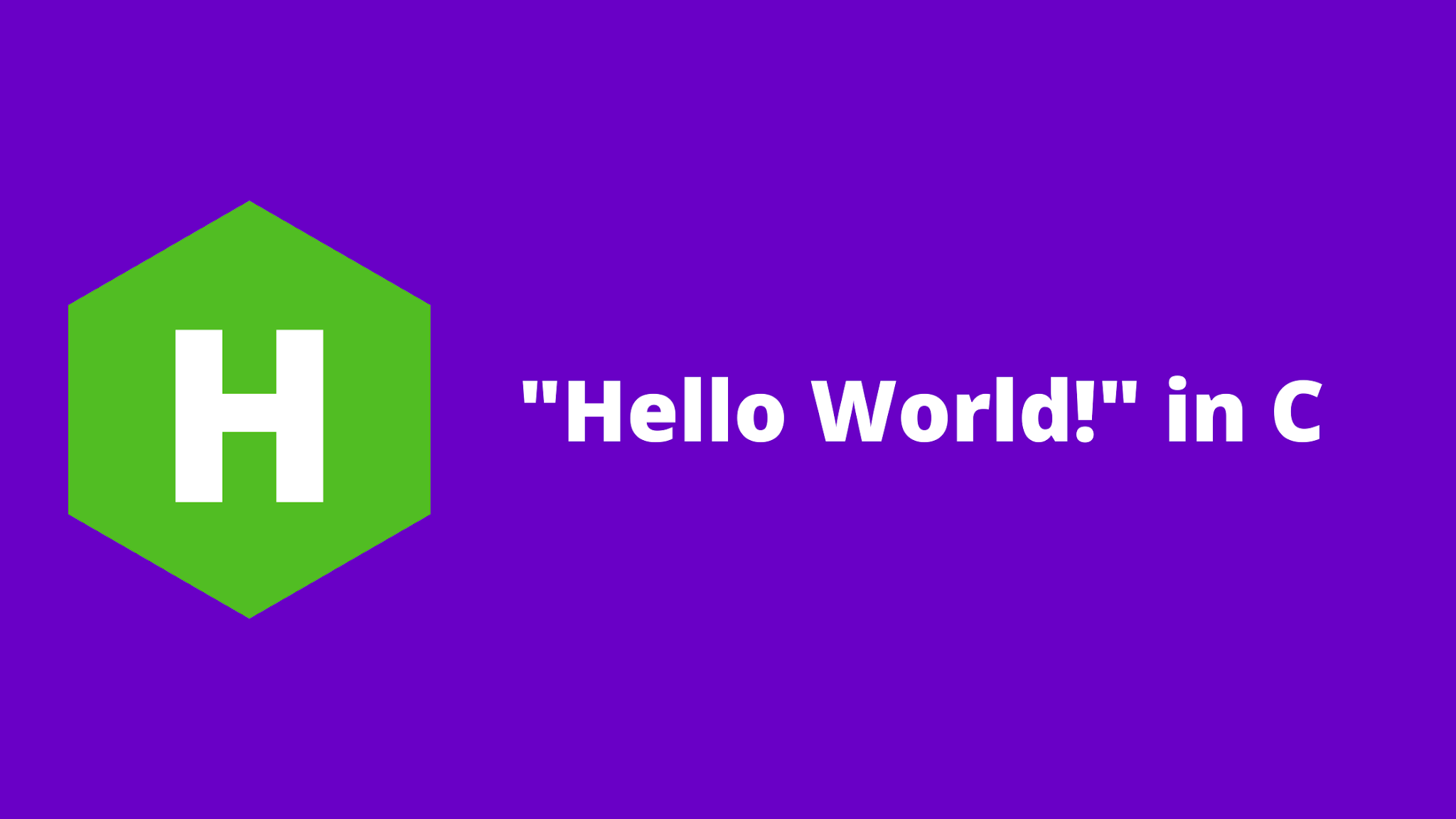 HackerRank Hello World! in C problem solution