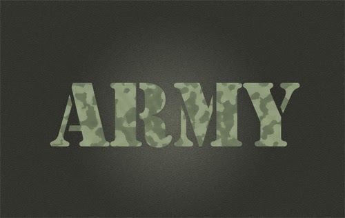 How To Create Army Text Effect In Photoshop