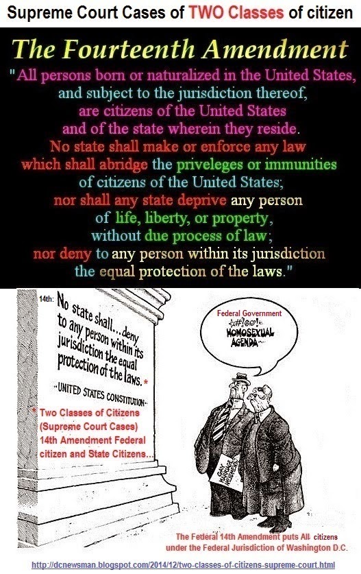 News Man: Two Classes of Citizens (Supreme Court Cases) 14th Amendment News Man: Two Classes of Citizens (Supreme Court Cases) 14th Amendment