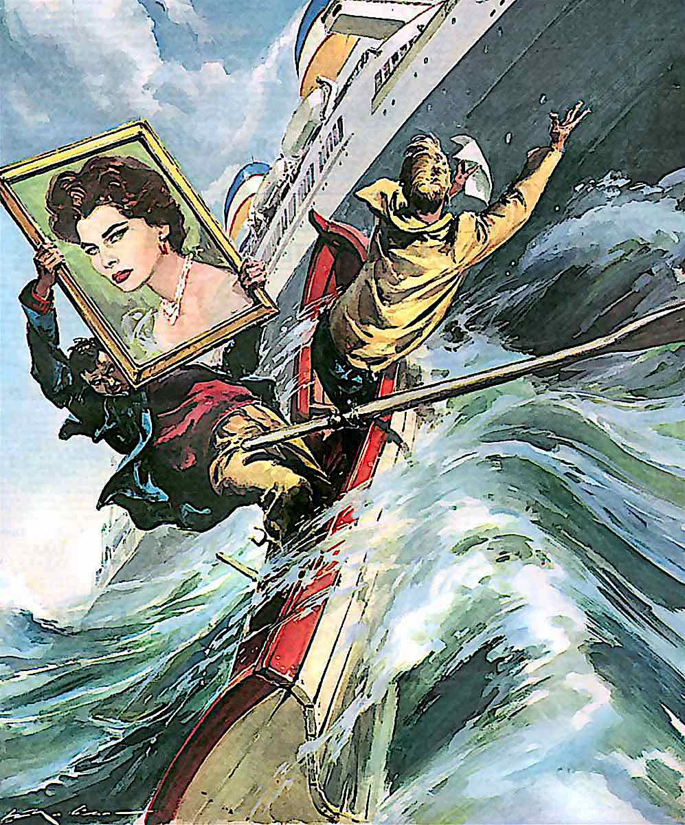 Walter Molino illustration a Walter Molino illustration of celebrity chasers