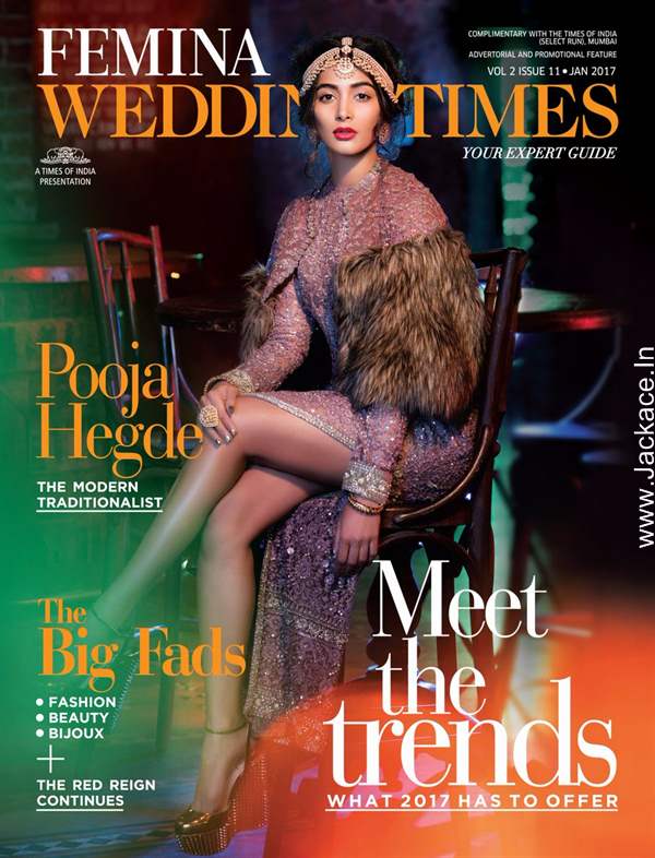 Pooja Hegde On The Latest Cover Of Femina Wedding Times
