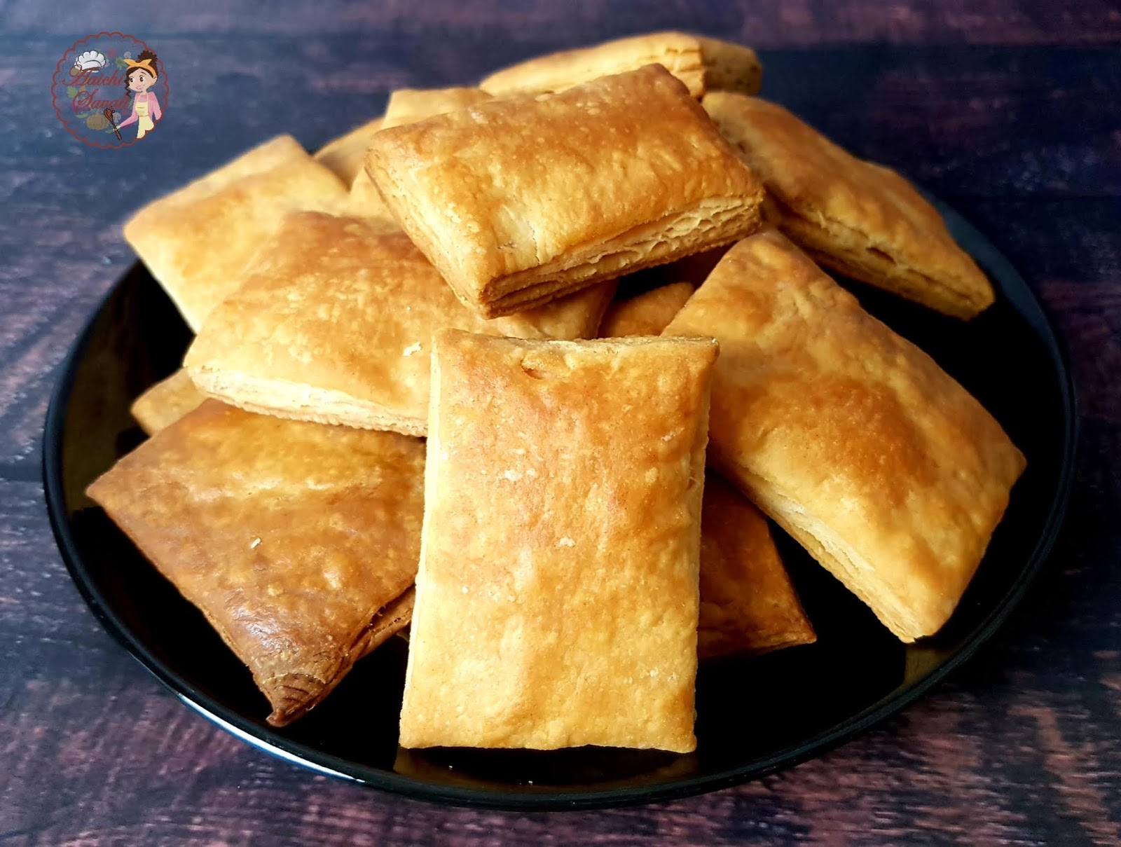 Bakery Style Khari using Homemade Puff Pastry / How to Make Crispy and