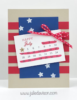 Days to Remember 4th of July Card + Sunday Stamping Video ~ #stampinup ~ www.juliedavison.com