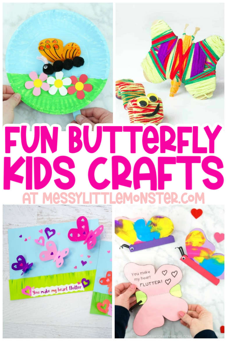 Cute Paper Butterfly Craft - Kids Craft Room