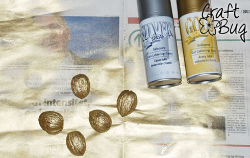 Walnuts christmas ornaments