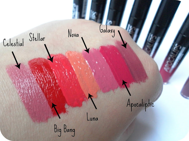 A picture of Rimmel Apocalips swatches