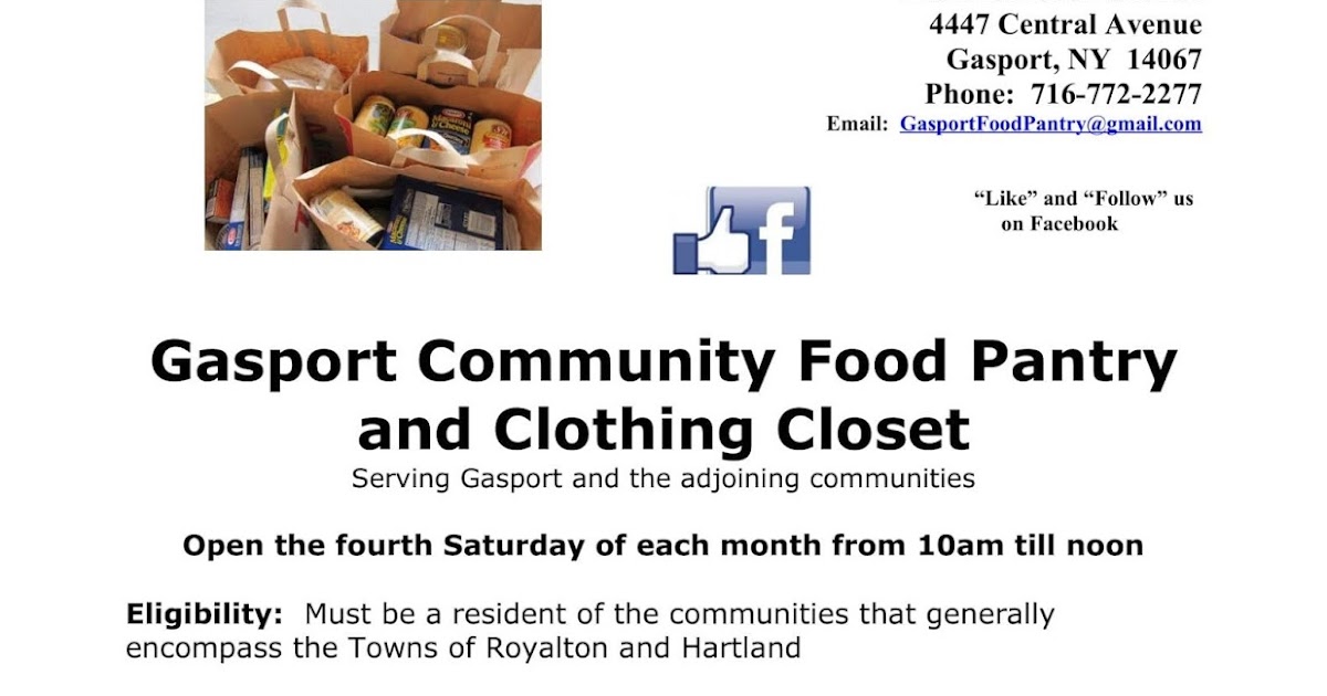 LIFE AND TIMES IN GASPORT, NEW YORK Food pantry January 2020