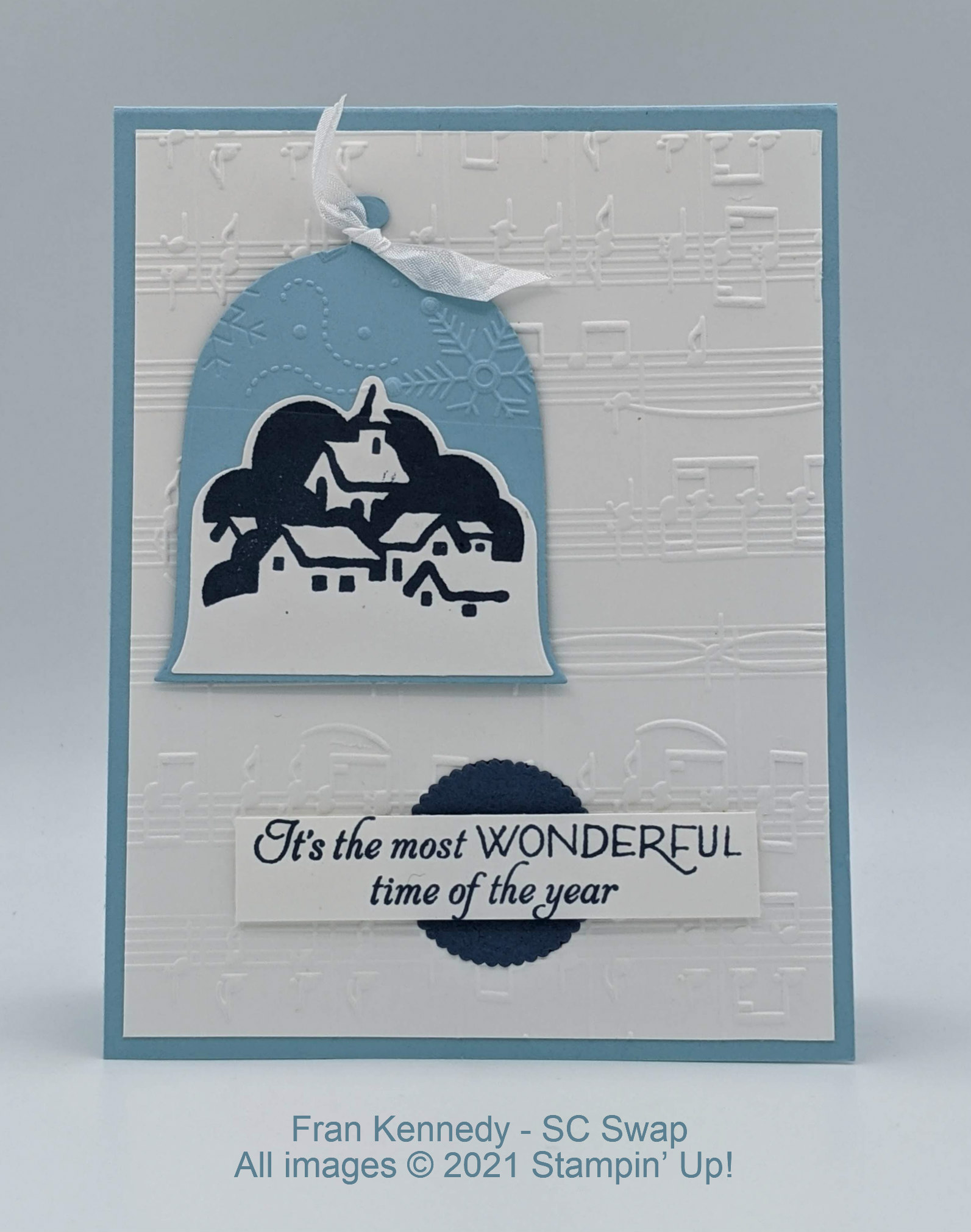 Tea and Stamps Sunday Card Share Featuring Merry Melody 3D Embossing