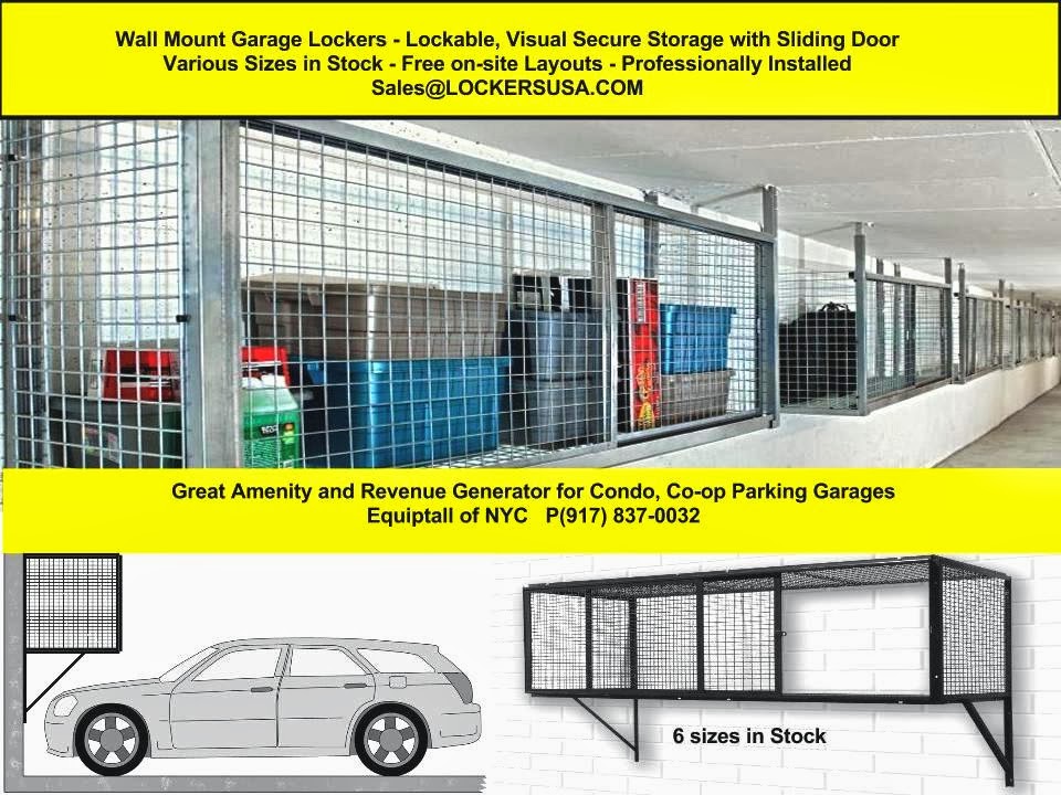 Tenant Storage Cages Brooklyn NY. P(917)7015795 Wall Mounted Garage