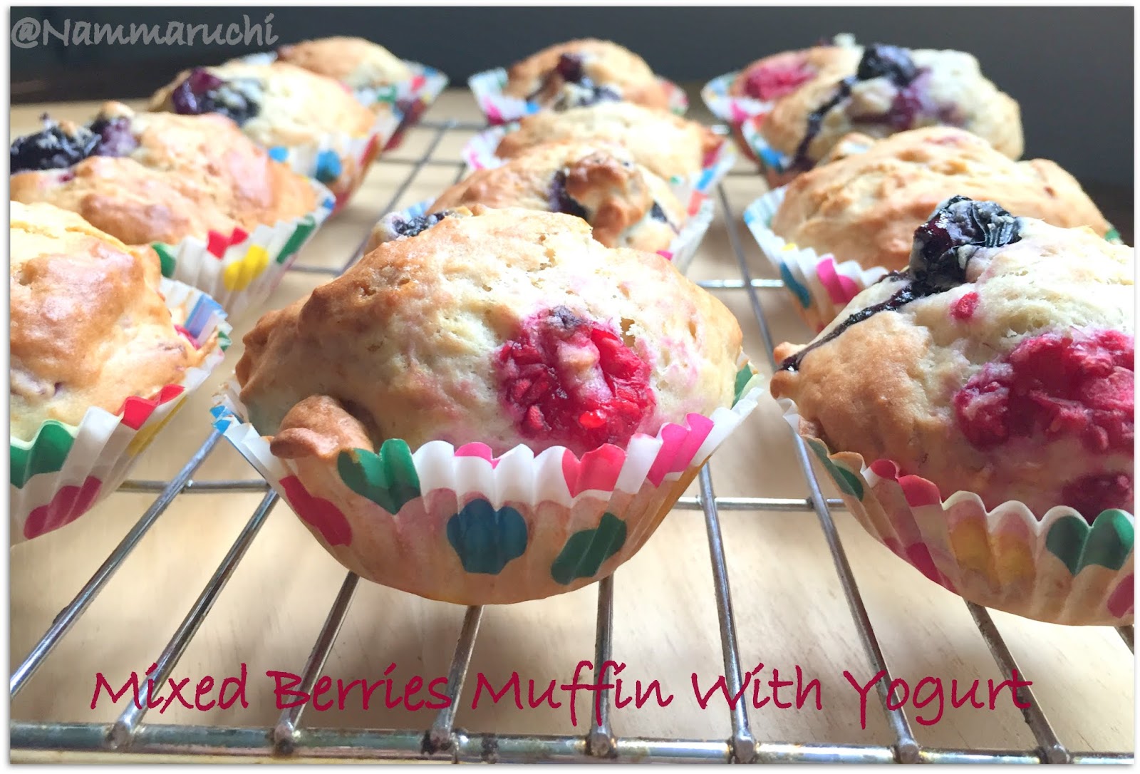 Namma Saviruchi Mixed Berries Muffin With Yoghurt