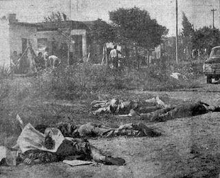 Arjantin Antikomünist İttifakı'nın Kirli Savaş kapsamında düzenlediği Pasco Katliamı'ndan bir görüntü, 1975