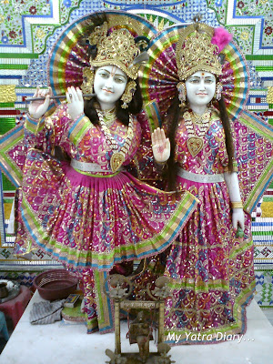 Idols of Radha -Krishna in a Glass Temple along the way to Haridwar