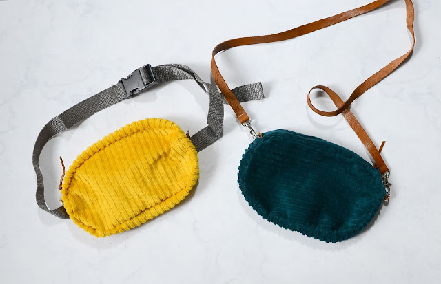 DIY crossbody bag with leather straps